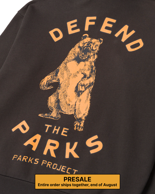 PRESALE Shop Defend the Parks Bear Hoodie Inspired by Protecting National Parks | vintage-black