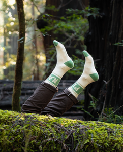 shop plant native trail crew sock 2 pack inspired by national parks | green-and-natural