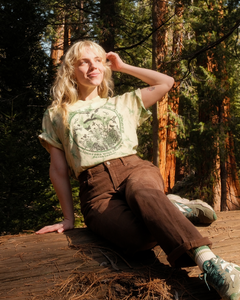 shop women's plant native classic tee inspired by national parks | sage-tie-dye