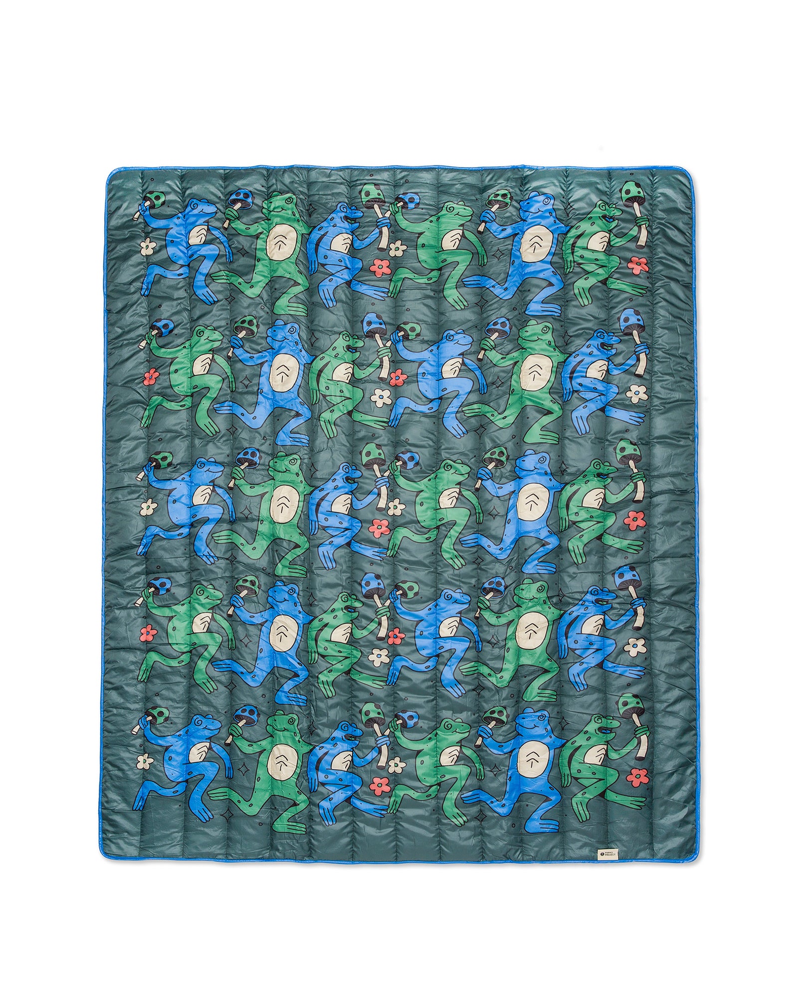 Dancin' Frogs Recycled Camp Blanket