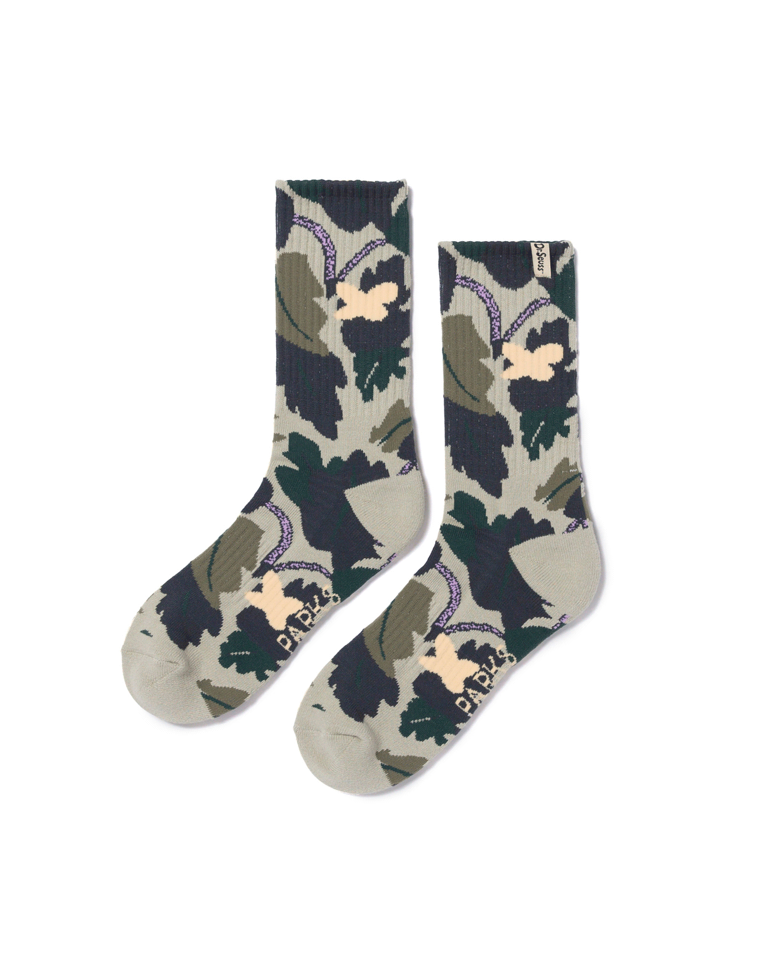 Dr. Seuss x Parks Project Striped Camo Trail Crew Sock 2 Pack
