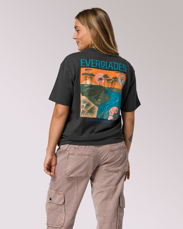 Shop Everglades Tour Tee Inspired by Everglades National Park | vintage-black