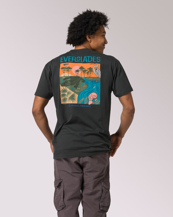 Shop Everglades Tour Tee Inspired by Everglades National Park | vintage-black
