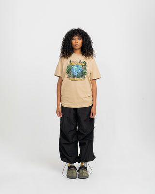 Shop Feel the Earth Breathe Globe Tee Inspired by our National Parks | khaki