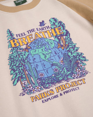 Shop Feel The Earth Breathe Raglan Crew Inspired by our National Parks | natural