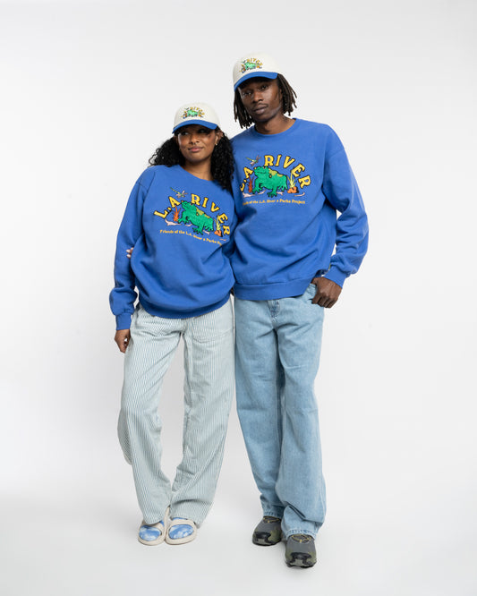 Shop LA River Toadally Crew Inspired by the LA River | pacific-blue