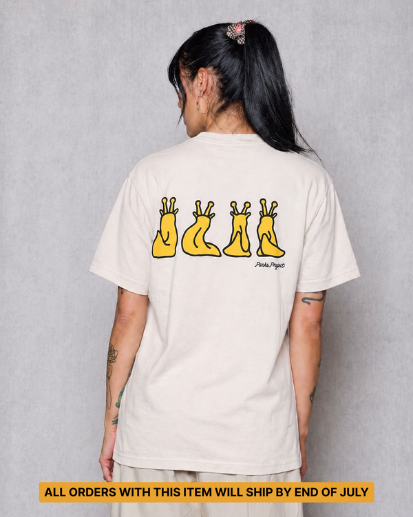 Shop Adventure with Friends Banana Slug Tee Inspired by Parks - ALL ORDERS WITH THIS ITEM WILL SHIP BY END OF JULY | raw-natural