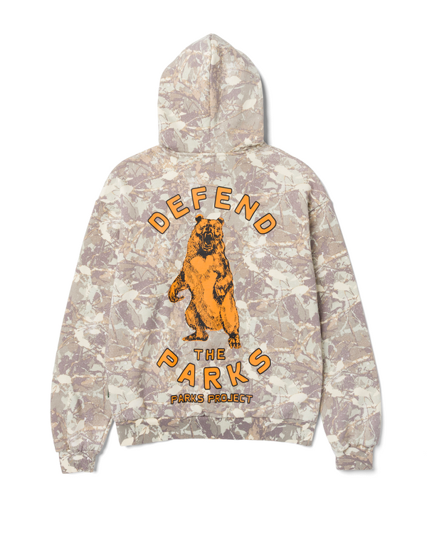 Shop Defend the Parks Bear Hoodie Inspired by Protecting National Parks  | camo