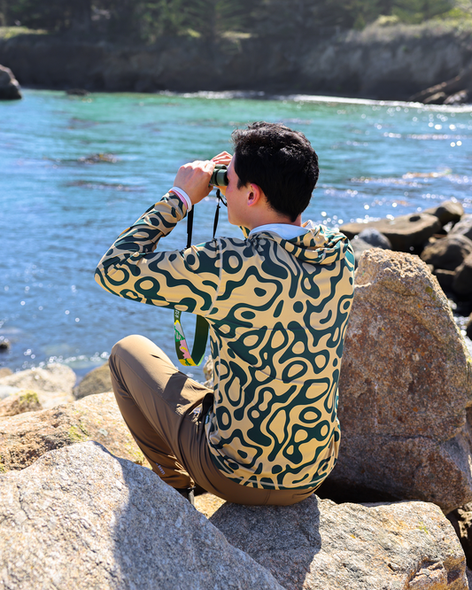 Shop Yellowstone Geysers UVB Sun Hoodie Inspired by National Parks | green-and-natural