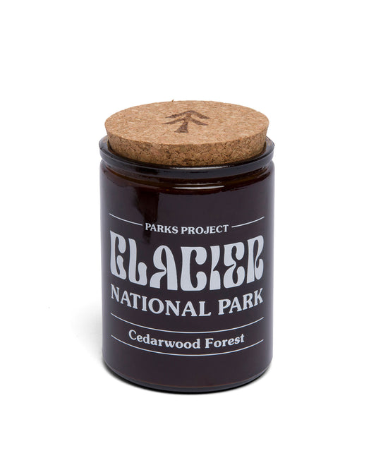 Shop Glacier National Park Cedarwood Forest Soy Candle | amber