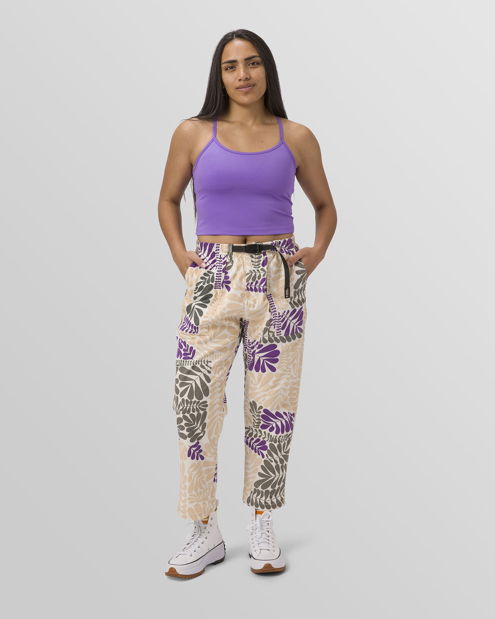 Buy Tulsattva Off White Tapered Fit Trousers - Trousers for Women 1560878 |  Myntra