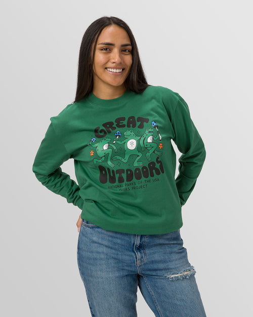 Parks Project | National Park Tees | Great Outdoors Dancin' Frogs Long Sleeve Tee