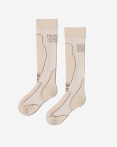 shop halfdays x parks project ski sock inspired by rocky mountain np | taupe