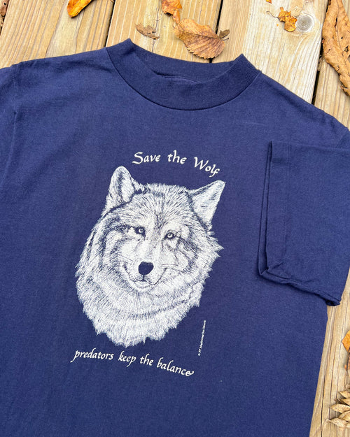 Vintage Save The Wolf Double Sided Shirt