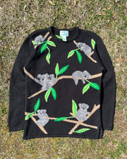 Vintage Women's Koala All Over Knit Sweater