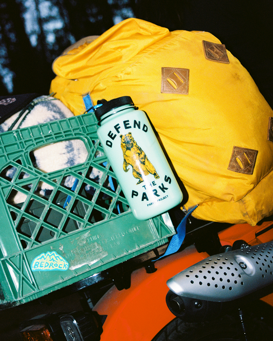 Shop Defend the Parks Water Bottle Inspired by our National Parks | green