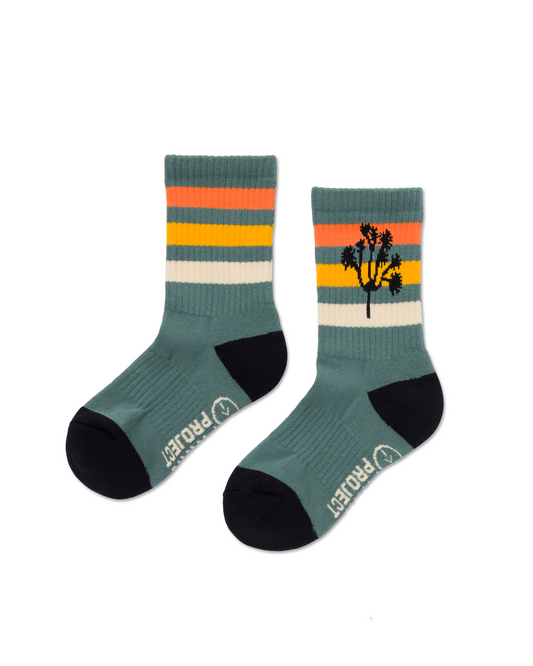 Shop Joshua Tree Trail Sock Inspired by Joshua Tree National Park | light-green