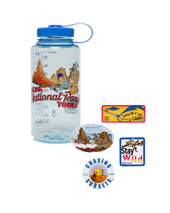 shop looney tunes x parks project water bottle and sticker pack | multi-color