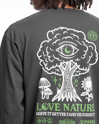 Shop Love Nature Long Sleeve Tee Inspired by our Parks | vintage-black