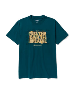 shop olympic lichen script tee inspired by olympic national park | lichen-blue