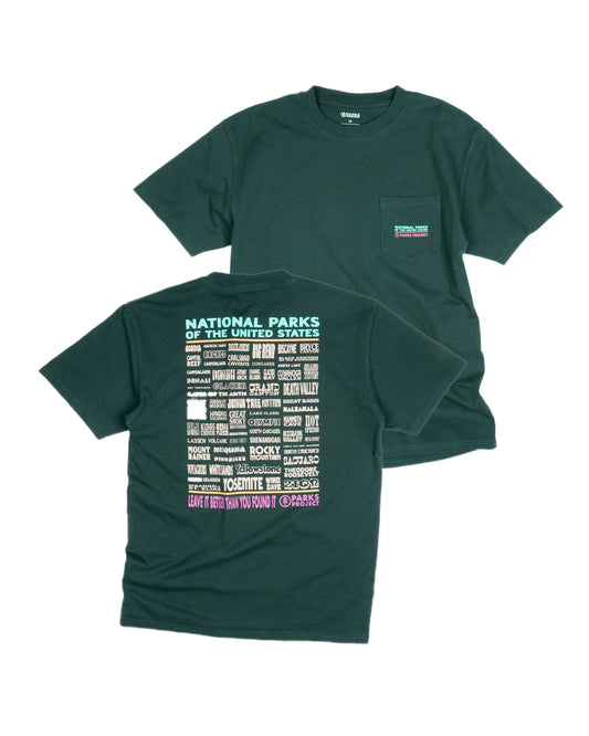 Shop National Parks Lineup Pocket Tee Inspired by the National Parks 