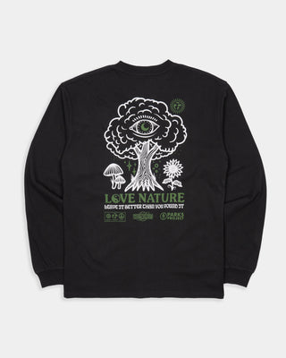 Shop Love Nature Long Sleeve Tee Inspired by our Parks | vintage-black
