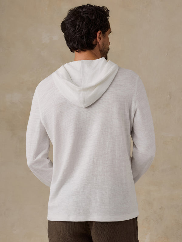 Shop Faherty x Parks Project Big Sur Sunwashed Slub Hoodie | white