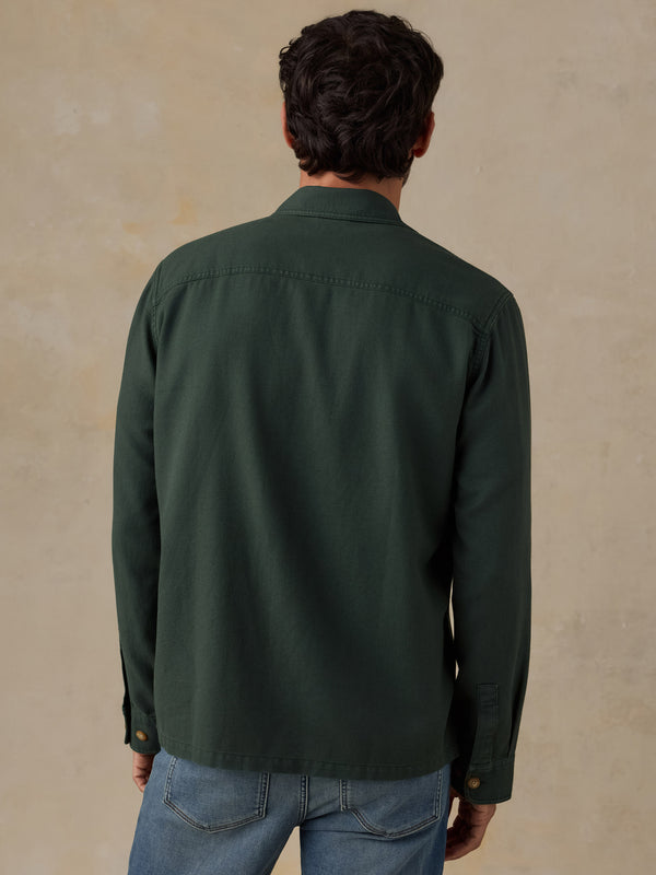 Shop Faherty x Parks Project Tropic Surplus Shirt Inspired by Parks | dark-pine
