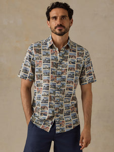 shop faherty x parks project short sleeve breeze shirt inspired by parks | sand-parks-tile