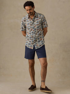 shop faherty x parks project short sleeve breeze shirt inspired by parks | sand-parks-tile