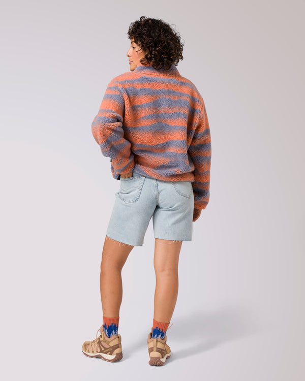 Shop Women's Smoky Mtn. Haze High Pile Fleece Jacket Inspired by Smoky Mtns | multi-color