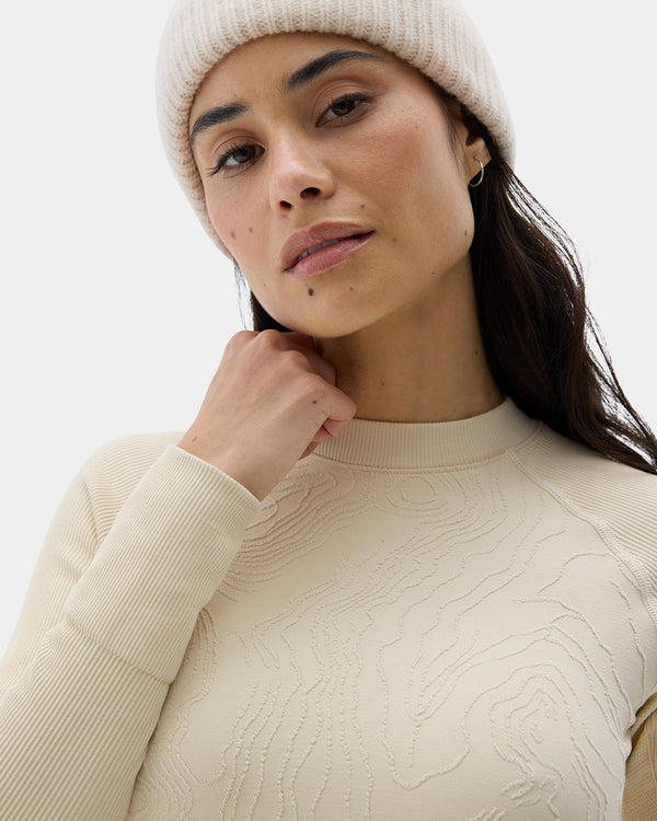 Shop Halfdays x Parks Project Johnston Seamless Top Inspired by Rocky Mountain NP | taupe