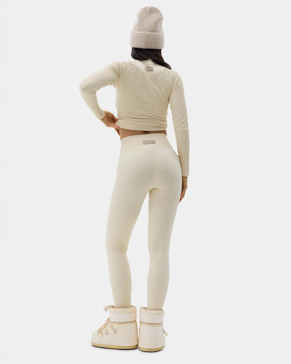 Shop Halfdays x Parks Project Sophia Seamless Legging Inspired by Rocky Mountain NP | taupe