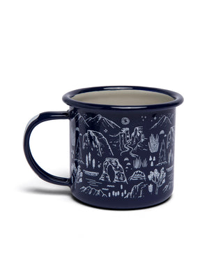 Shop National Park Iconic Enamel Mug Inspired By National Parks | blue