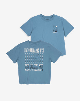 Shop National Parks USA Fill In Boxy Tee Inspired by National Parks | dusty-teal