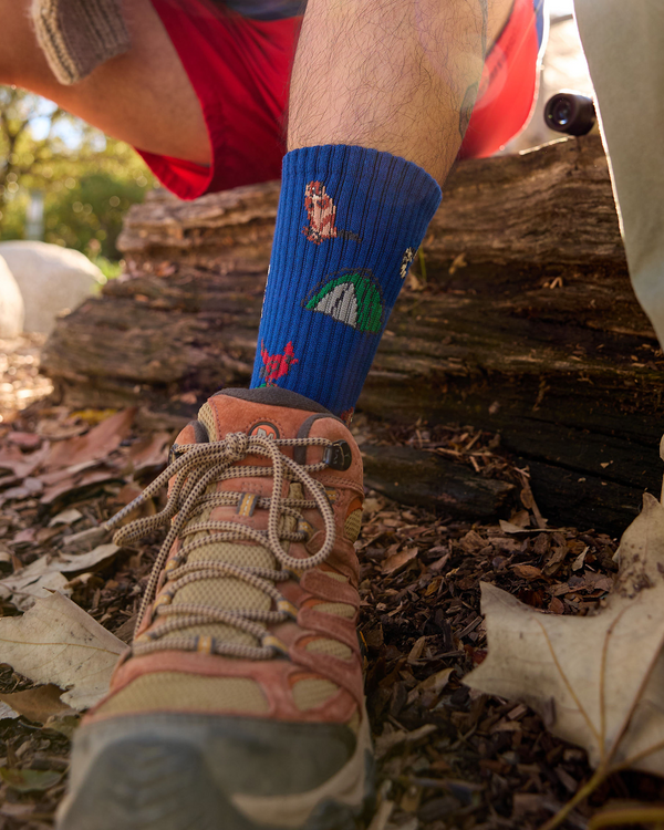 Shop Naturalist Club Trail Crew Sock Inspired by National Parks | violet