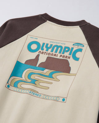 Shop Olympic Raglan Crew Inspired By Olympic National Park | graphite