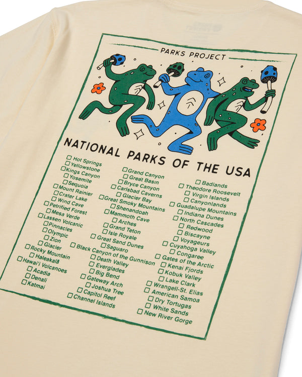 Shop Great Outdoors Dancin' Frogs Checklist Tee Inspired by National Parks | natural
