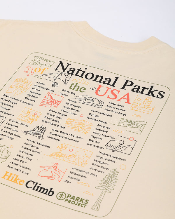 Shop National Park Outline Checklist Tee Inspired by our Parks | natural