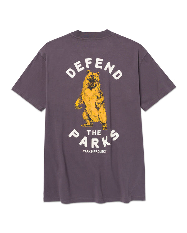 Shop Defend the Parks Bear Pocket Tee Inspiring to Protect Public Lands | graphite