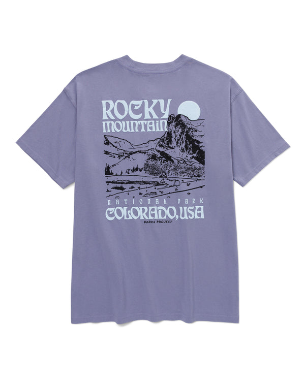 Shop Rocky Mountain Puff Print Pocket Tee Inspired by Rocky Mountain NP | silver-bullet