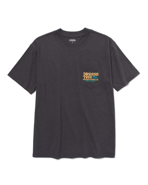 Shop Joshua Tree Puff Print Pocket Tee Inspired by Joshua Tree NP | vintage-black