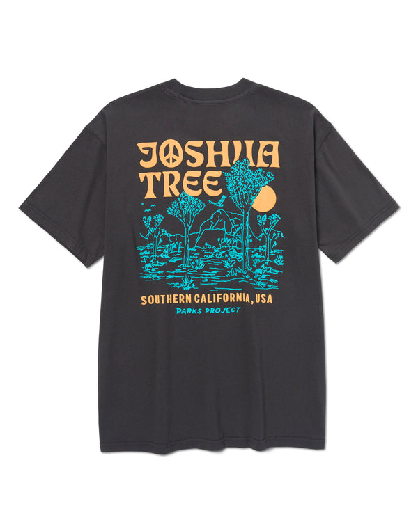 Shop Joshua Tree Puff Print Pocket Tee Inspired by Joshua Tree NP | vintage-black