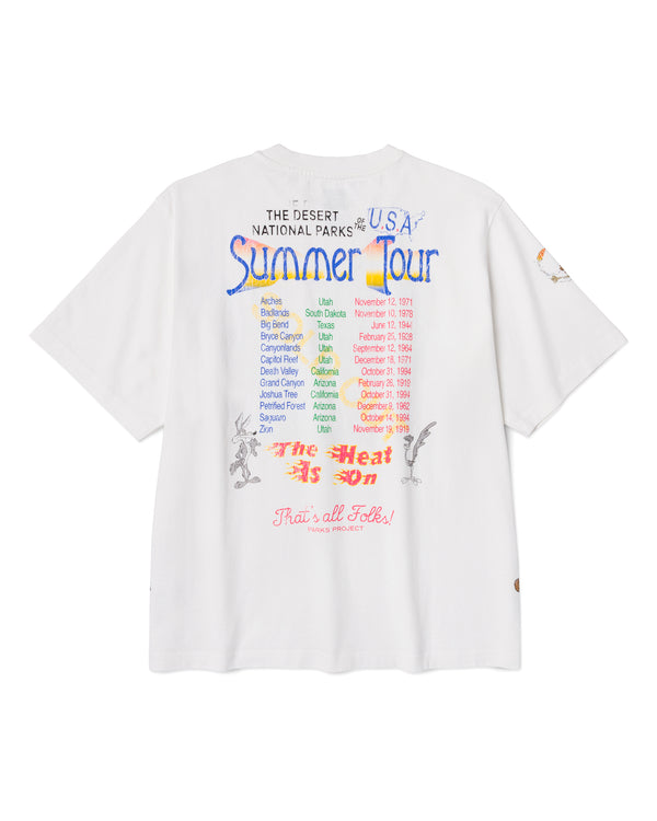 Shop Looney Tunes x Parks Project Heavyweight Oversized Tour Tee  | marshmallow