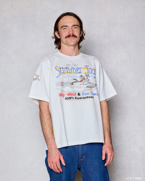 Shop Looney Tunes x Parks Project Heavyweight Oversized Tour Tee  | marshmallow