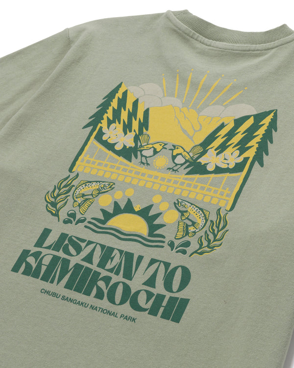 Shop Parks Project Kamikochi Heavyweight Oversized Tee Inspired by Japan parks | dusty-sage