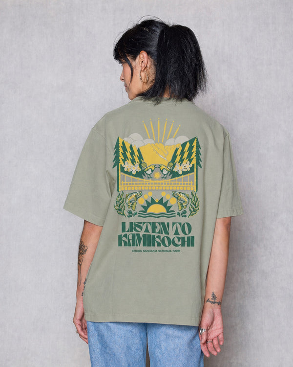 Shop Parks Project Kamikochi Heavyweight Oversized Tee Inspired by Japan parks | dusty-sage