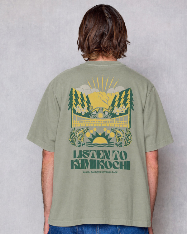 Shop Parks Project Kamikochi Heavyweight Oversized Tee Inspired by Japan parks | dusty-sage