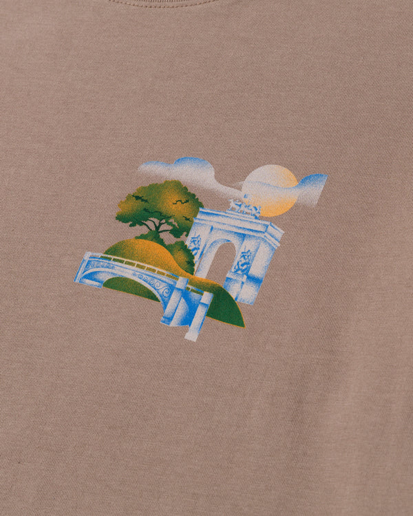 Shop Prospect Park Alliance x Parks Project Tee Inspired by NYC | mushroom-grey