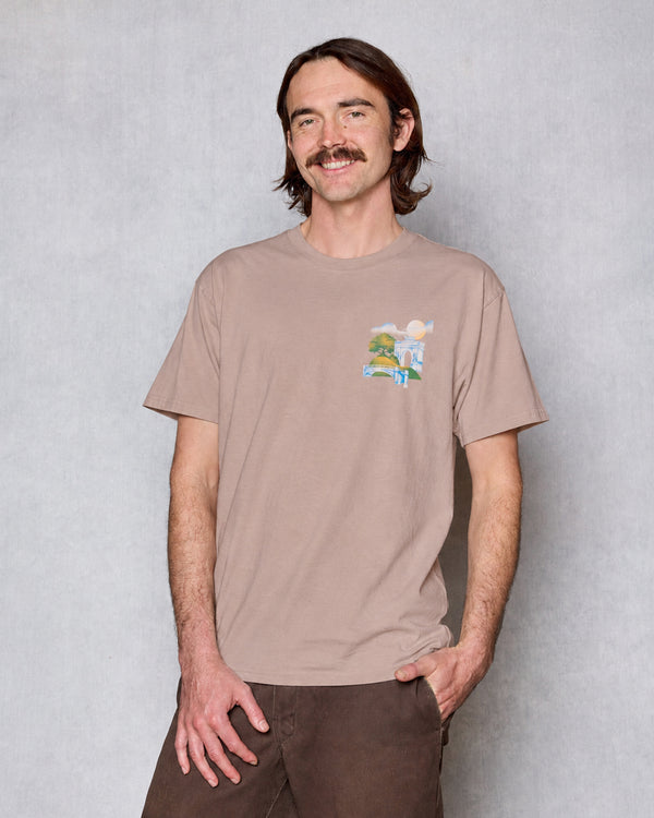 Shop Prospect Park Alliance x Parks Project Tee Inspired by NYC | mushroom-grey